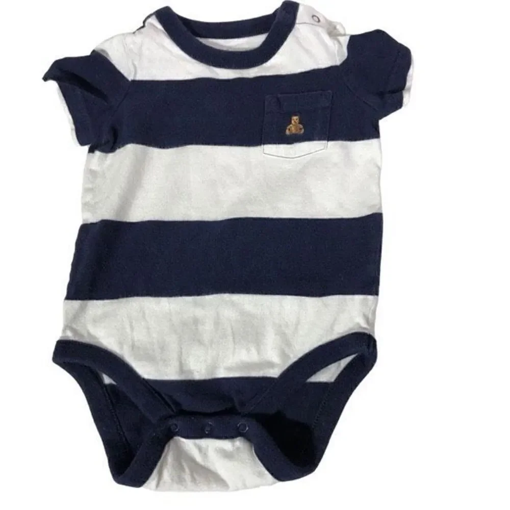 Infant's Cotton Bodysuit Bundle Size 6M months mos lot of 4 one-piece